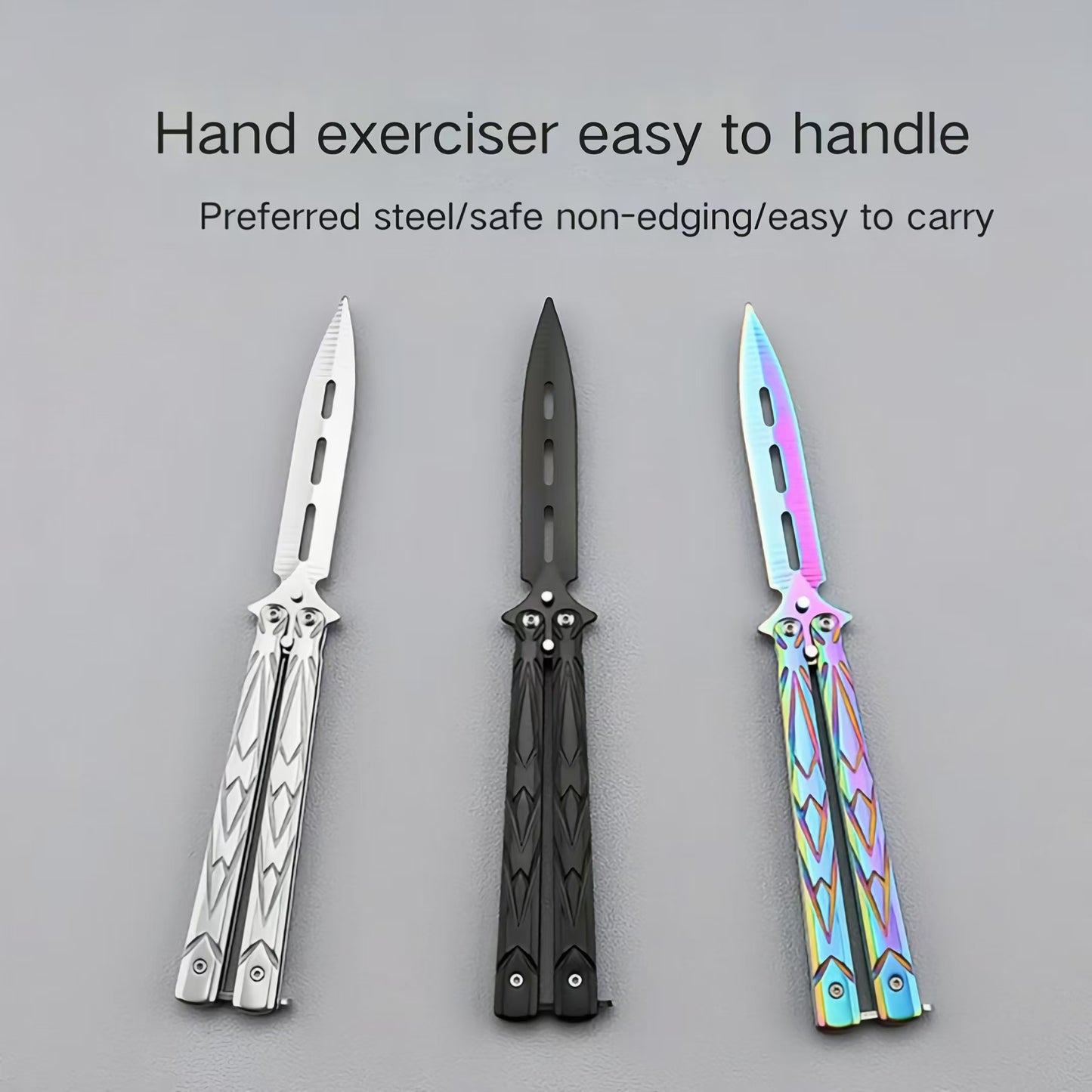 Metal butterfly knife