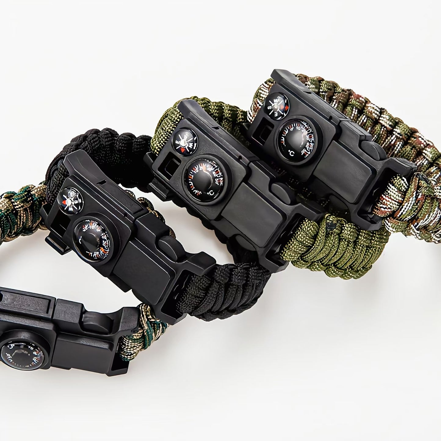 Nine-in-one survival bracelet