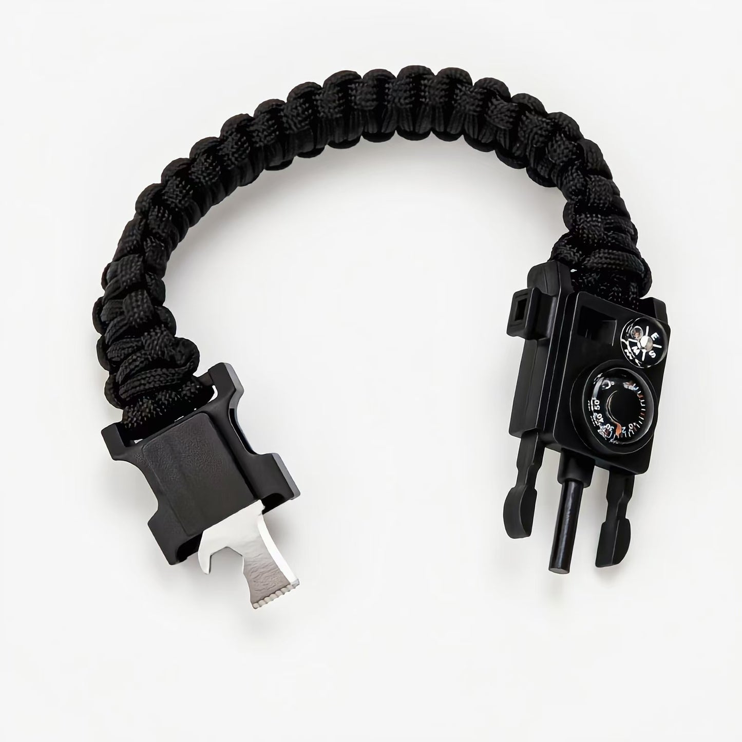 Nine-in-one survival bracelet