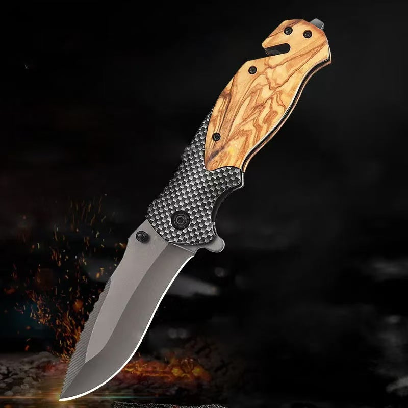 Multifunctional outdoor folding knife