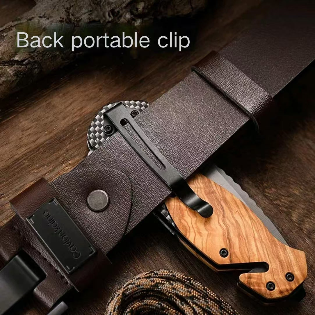 Multifunctional outdoor folding knife