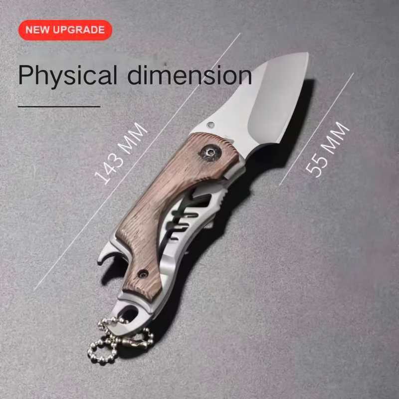 Portable outdoor folding knife