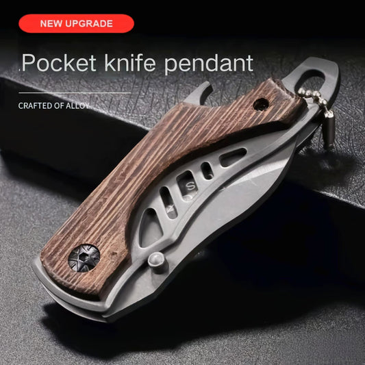 Portable outdoor folding knife